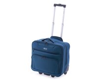 Pilotní kufr John Travel Explorer modrá, Textil