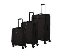 Cestovní kufry set 3ks Travelite Rugen S,M,L černá, Textil