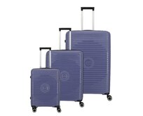 Cestovní kufry set 3ks Travelite Orbita S,M,L fialová, Polypropylen