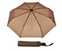 Deštník Snowball automat hnědá, Textil