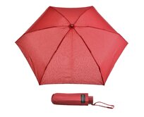 Deštník Snowball mini aluminium červená, Textil