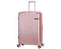 Cestovní kufr Snowball Shine 4W L růžová, Polykarbonát