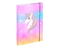 BAAGL Desky na školní sešity A4 Rainbow Unicorn růžová, papír