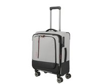 Cestovní kufr Travelite Crosslite 4W S exp béžová, Textil