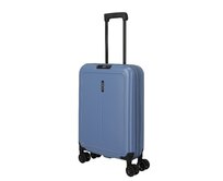 Cestovní kufr Travelite Basics 4W S skládací modrá, Polykarbonát