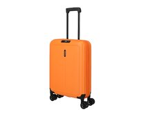 Cestovní kufr Travelite Basics 4W S skládací oranžová, Polykarbonát