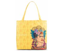Skládací nákupní taška Frida Kahlo Žlutá, Textil