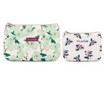 Set 2ks kosmetických tašek Frida Kahlo S,L bílá, Textil