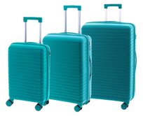 Cestovní kufry set 3ks John Travel Arcadia S,M,L tyrkysová, Polypropylen