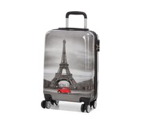 Cestovní kufr Madisson Eiffel 4W S šedá, ABS / Polykarbonát