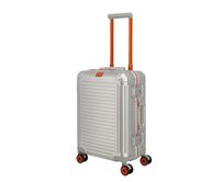 Cestovní kufr Travelite NEXT 2.0 4W S stříbrná, Aluminium