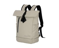 Batoh Travelite Basics Rollup krémová, Textil