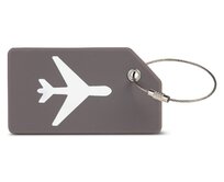 Cestovní jmenovka Fabrizio Silicon Plane šedá, Silicon