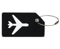 Cestovní jmenovka Fabrizio Silicon Plane černá, Silicon