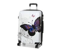 Cestovní kufr Madisson 4W FLY M bílá, ABS / Polykarbonát