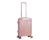 Cestovní kufr Snowball Shine 4W S růžová, Polykarbonát