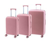 Cestovní kufry set 3ks John Travel Arcadia S,M,L růžová, Polypropylen