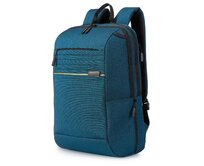 Batoh Hedgren Lineo Dash petrolejová, Textil