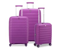 Cestovní kufry set 3ks Roncato B-FLYING S,M,L fialová, Polypropylen