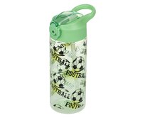 Baagl BAAGLTritanová láhev na pití s brčkem Fotbal 500ml zelená