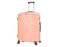 Cestovní kufr Madisson PP 4W L růžová, Polypropylen
