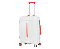 Cestovní kufr Lee Cooper PP M bílá, Polypropylen