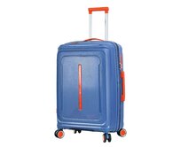 Cestovní kufr Lee Cooper PP M modrá, Polypropylen