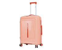 Cestovní kufr Lee Cooper PP M růžová, Polypropylen