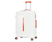 Cestovní kufr Lee Cooper PP L bílá, Polypropylen
