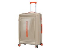 Cestovní kufr Lee Cooper PP L šampaňská, Polypropylen