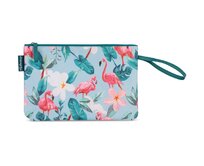 Bikiny taška Fabrizio Flamingo modrá, Textil