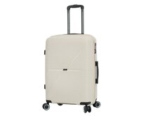 Cestovní kufr Snowball PP 4W M krémová, Polypropylen