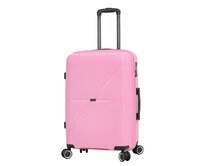 Cestovní kufr Snowball PP 4W M růžová, Polypropylen