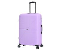 Cestovní kufr Snowball PP 4W L fialová, Polypropylen