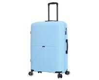 Cestovní kufr Snowball PP 4W L modrá, Polypropylen