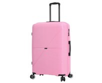 Cestovní kufr Snowball PP 4W L růžová, Polypropylen