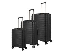 Cestovní kufry set 3ks Travelite Mooby S,M,L černá, Polypropylen