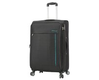Cestovní kufr Madisson 4W L EXP černá, Textil