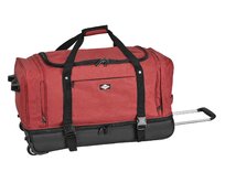 Cestovní taška na kolečkách  Lee Cooper L červená, Textil