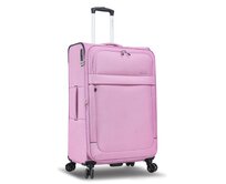 Cestovní kufr Snowball 4W L růžová, Textil