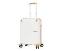 Cestovní kufr Snowball CORNERS 4W S bílá, Polypropylen