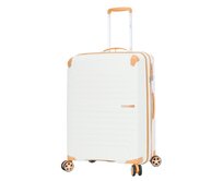 Cestovní kufr Snowball CORNERS 4W M bílá, Polypropylen