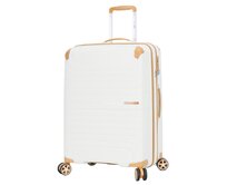 Cestovní kufr Snowball CORNERS 4W L bílá, Polypropylen