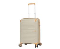 Cestovní kufr Snowball CORNERS 4W S šampaňská, Polypropylen