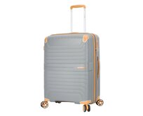 Cestovní kufr Snowball CORNERS 4W M šedá, Polypropylen