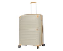 Cestovní kufr Snowball CORNERS 4W M šampaňská, Polypropylen