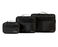 Fabrizio SET 3ks cestovních organizérů na oblečení WORLDPACK S,M,L černá, Textil