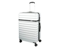 Cestovní kufr Bugatti Corium  L stříbrná, ABS