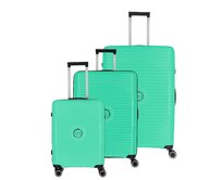 Cestovní kufry set 3ks Travelite Orbita S,M,L zelená, Polypropylen