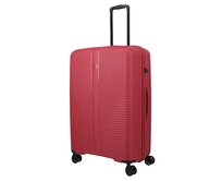 Cestovní kufr Travelite Air stripe 4W L červená, Polypropylen